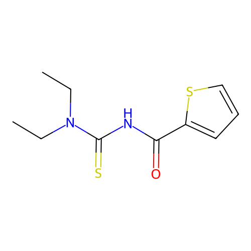 2-Thiophenecarboxamide, N-[(diethylamino)thioxomethyl]- structure