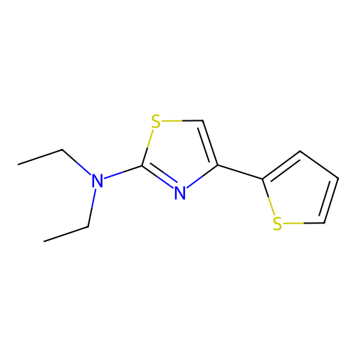 2-Thiazolamine, N,N-diethyl-4-(2-thienyl)- structure