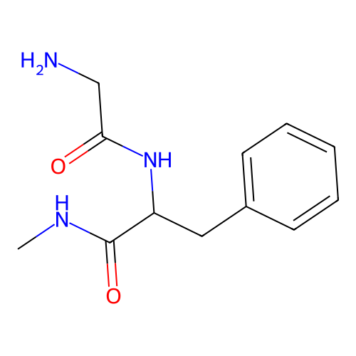 2-[(2-aminoacetyl)amino]-N-methyl-3-phenylpropanamide structure