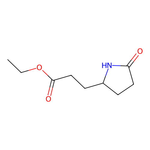 Ethyl 3-(5-oxopyrrolidin-2-yl)propanoate structure