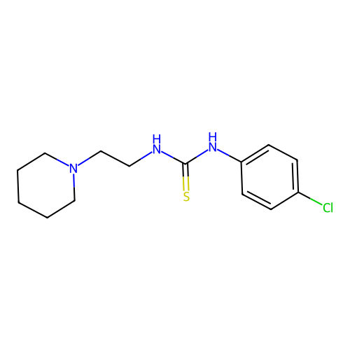 1-(4-Chlorophenyl)-3-(2-piperidin-1-ylethyl)thiourea structure