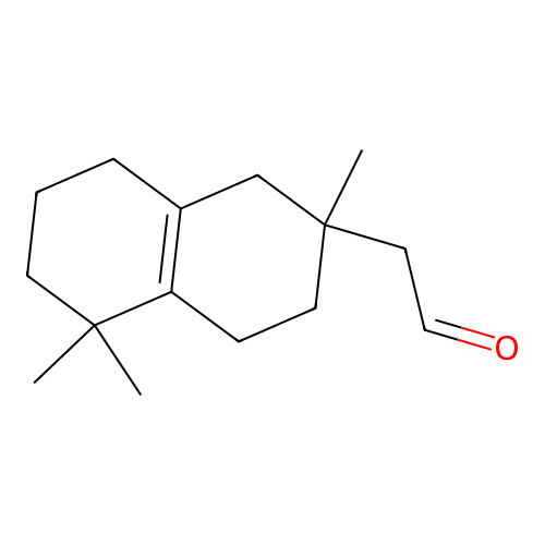 2-(2,5,5-Trimethyl-1,3,4,6,7,8-hexahydronaphthalen-2-yl)acetaldehyde structure