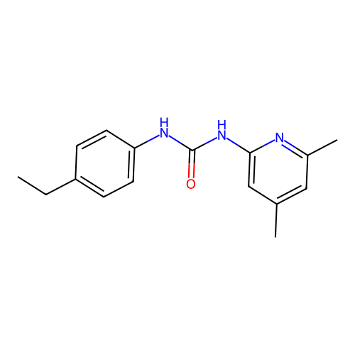 1-(4,6-Dimethylpyridin-2-yl)-3-(4-ethylphenyl)urea structure