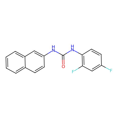 1-(2,4-Difluorophenyl)-3-naphthalen-2-ylurea structure