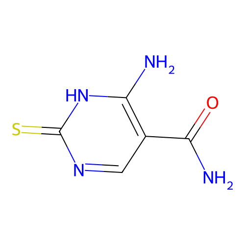 4-Amino-2-sulfanylpyrimidine-5-carboxamide structure