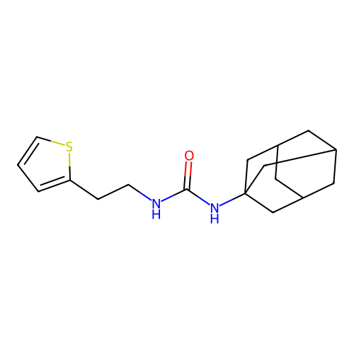 1-(1-Adamantyl)-3-(2-thiophen-2-ylethyl)urea structure