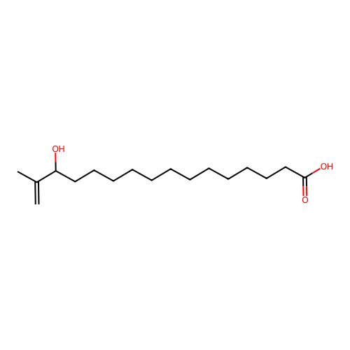 15-Hexadecenoic acid, 14-hydroxy-15-methyl- structure