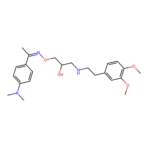 1-[2-(3,4-dimethoxyphenyl)ethylamino]-3-[(E)-1-[4-(dimethyla structure