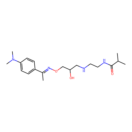 N-[2-[[3-[(E)-1-[4-(dimethylamino)phenyl]ethylideneamino]oxy structure