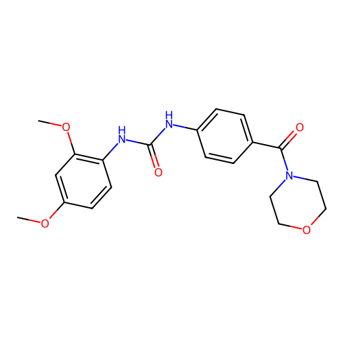 1-(2,4-Dimethoxyphenyl)-3-[4-(morpholine-4-carbonyl)phenyl]urea structure
