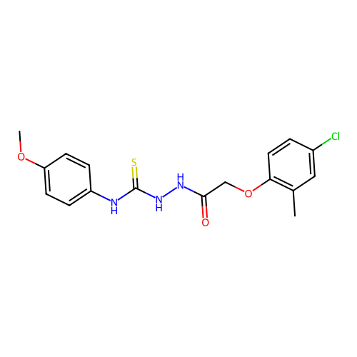 1-(2-(4-Chloro-2-methylphenoxy)acetyl)-4-(4-methoxyphenyl)thiosemicarbazide structure