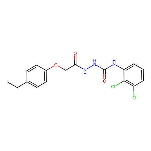 1-(2-(4-Ethylphenoxy)acetyl)-4-(2,3-dichlorophenyl)semicarbazide structure