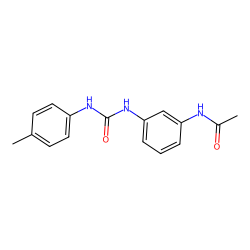 N-[3-[(4-methylphenyl)carbamoylamino]phenyl]acetamide structure