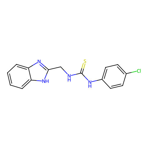 Thiourea, N-(1H-benzimidazol-2-ylmethyl)-N'-(4-chlorophenyl)- structure