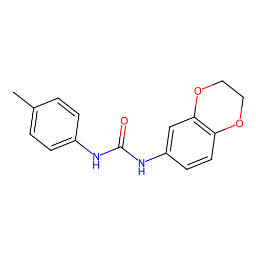 1-(2,3-Dihydro-1,4-benzodioxin-6-yl)-3-(4-methylphenyl)urea structure