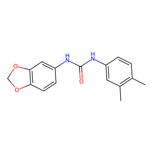 1-(1,3-Benzodioxol-5-yl)-3-(3,4-dimethylphenyl)urea structure