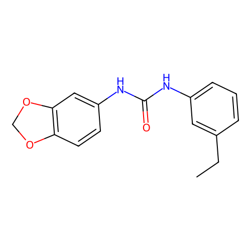 1-(1,3-Benzodioxol-5-yl)-3-(3-ethylphenyl)urea structure