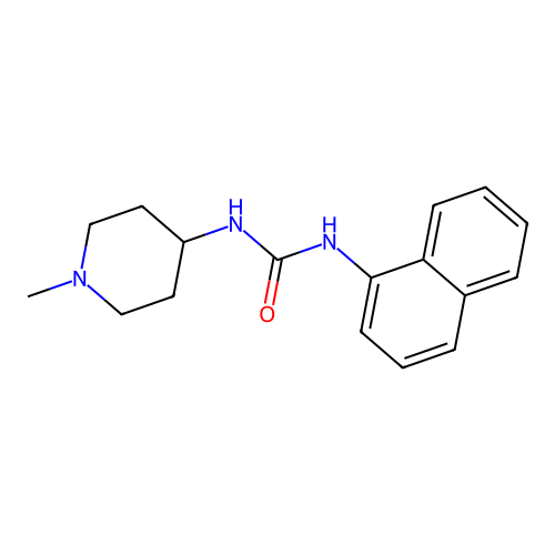 1-(1-Methylpiperidin-4-yl)-3-naphthalen-1-ylurea structure