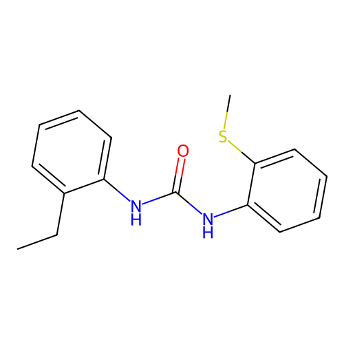 1-(2-Ethylphenyl)-3-(2-methylsulfanylphenyl)urea structure