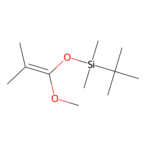 Tert-butyl((1-methoxy-2-methylprop-1-en-1-yl)oxy)dimethylsilane structure