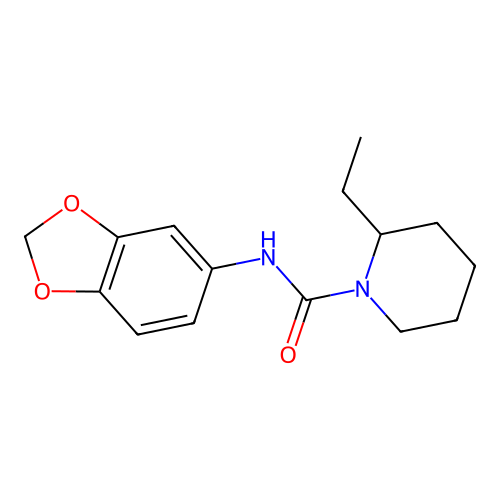 N-(1,3-benzodioxol-5-yl)-2-ethylpiperidine-1-carboxamide structure
