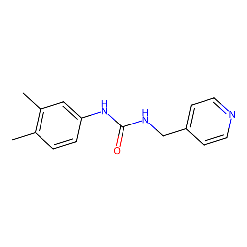 1-(3,4-Dimethylphenyl)-3-(pyridin-4-ylmethyl)urea structure