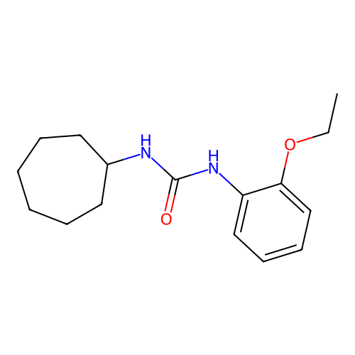 1-Cycloheptyl-3-(2-ethoxyphenyl)urea structure