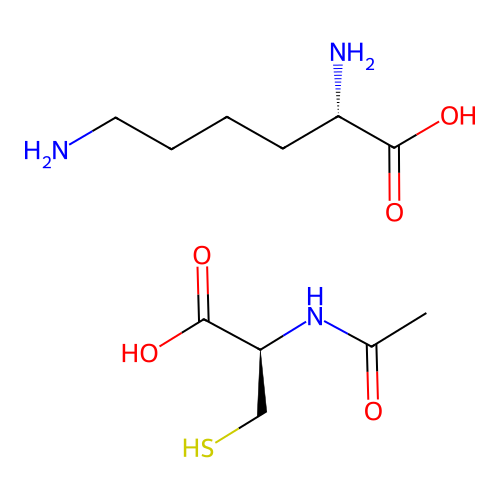 N-acetylcysteine lysinate structure