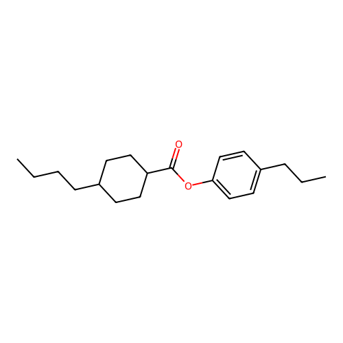 4-Propylphenyl 4-butylcyclohexanecarboxylate structure