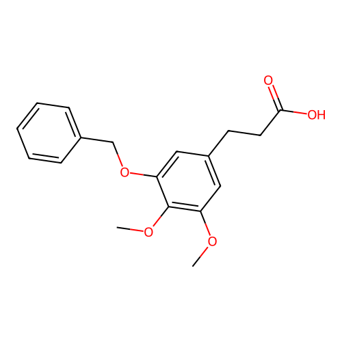 3-(3-Benzyloxy-4,5-dimethoxy-phenyl)-propionic acid structure