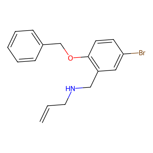 5-Bromo-2-(phenylmethoxy)-N-2-propen-1-ylbenzenemethanamine structure