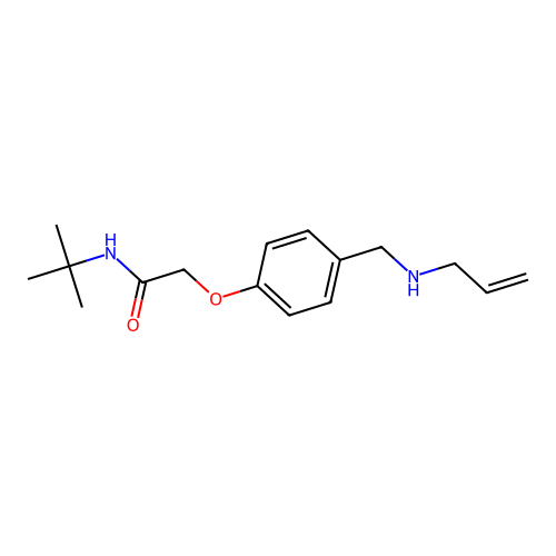 N-(1,1-Dimethylethyl)-2-[4-[(2-propen-1-ylamino)methyl]phenoxy]acetamide structure
