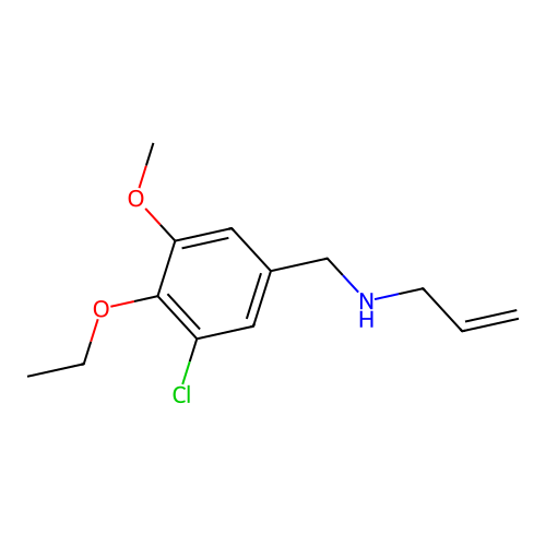 N-[(3-chloro-4-ethoxy-5-methoxyphenyl)methyl]prop-2-en-1-amine structure