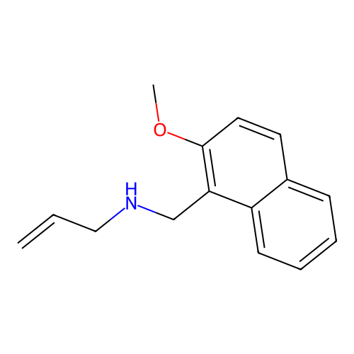 N-allyl-N-[(2-methoxy-1-naphthyl)methyl]amine structure