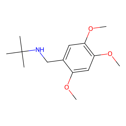 Tert-butyl[(2,4,5-trimethoxyphenyl)methyl]amine structure