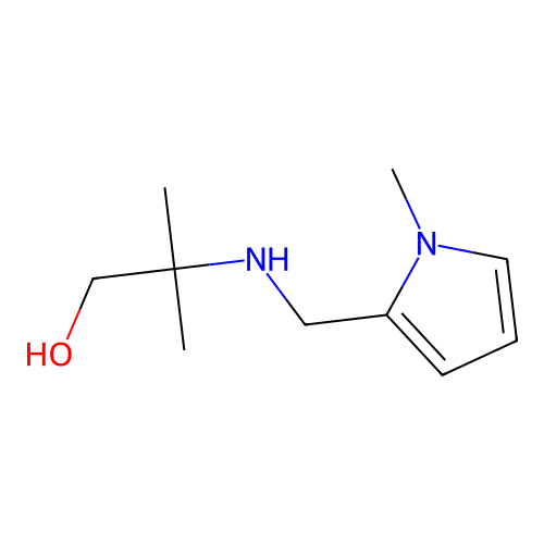 2-Methyl-2-[(1-methylpyrrol-2-yl)methylamino]propan-1-ol structure