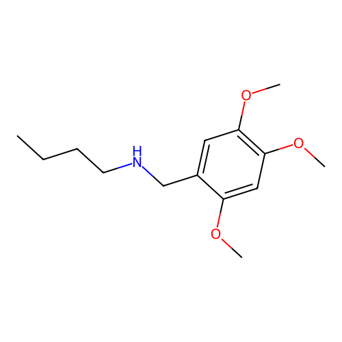 Butyl[(2,4,5-trimethoxyphenyl)methyl]amine structure