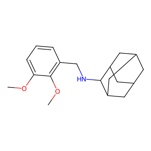 N-[(2,3-dimethoxyphenyl)methyl]adamantan-2-amine structure