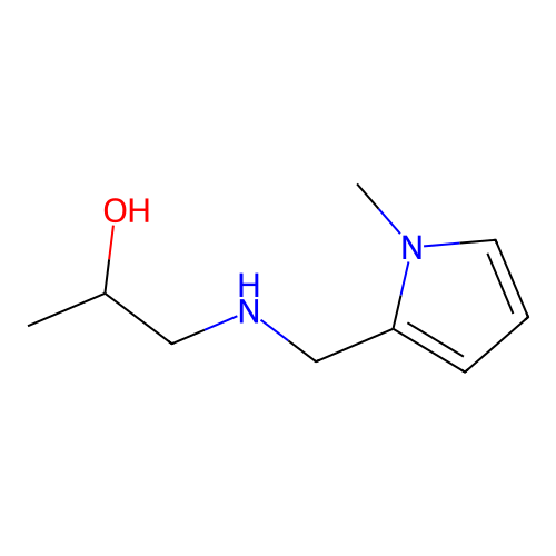 1-{[(1-methyl-1H-pyrrol-2-yl)methyl]amino}propan-2-ol structure