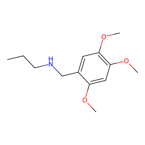 Propyl[(2,4,5-trimethoxyphenyl)methyl]amine structure