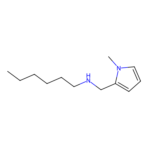 Hexyl[(1-methyl-1H-pyrrol-2-yl)methyl]amine structure