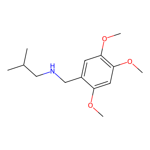 (2-Methylpropyl)[(2,4,5-trimethoxyphenyl)methyl]amine structure