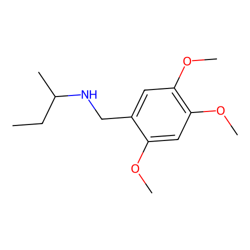 (Butan-2-yl)[(2,4,5-trimethoxyphenyl)methyl]amine structure