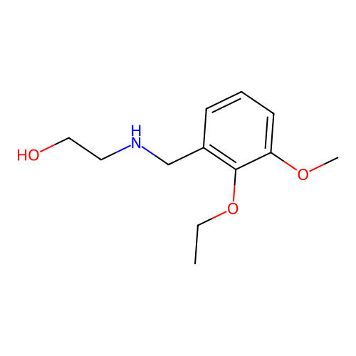 2-[(2-Ethoxy-3-methoxybenzyl)amino]ethanol structure
