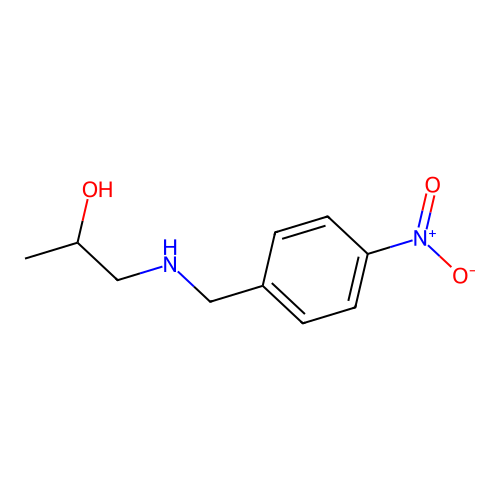 1-{[(4-Nitrophenyl)methyl]amino}propan-2-OL structure