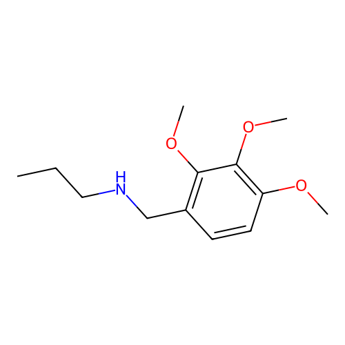 Propyl[(2,3,4-trimethoxyphenyl)methyl]amine structure