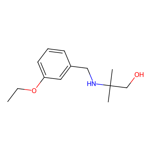 2-[(3-Ethoxybenzyl)amino]-2-methylpropan-1-ol structure
