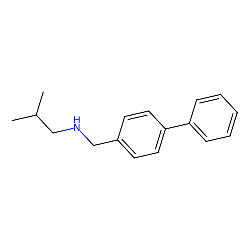 ({[1,1'-Biphenyl]-4-yl}methyl)(2-methylpropyl)amine structure