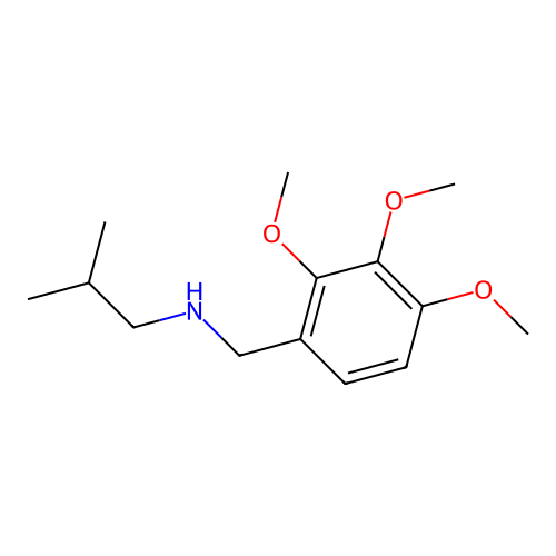 (2-Methylpropyl)[(2,3,4-trimethoxyphenyl)methyl]amine structure