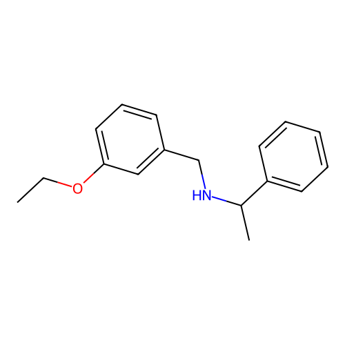 N-(3-Ethoxybenzyl)-1-phenyl-1-ethanamine structure